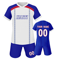 Conjunto de Uniforme de Fútbol Infantil Personalizado para la Copa Mundial 2026, 100% Poliéster, Cuello en V, Manga Corta, Secado Rápido, Transpirable, Venta al Por Mayor, Unisex