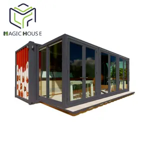 Magic house 20ft Expandable Container Coffee Bar Doubling Space for Enhanced Coffee Experiences
