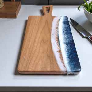 Tabla de Cortar de Resina Duradera con Construcción de Madera de Acacia y Mango, Ideal para Cocinar en Casa - Product Image 5