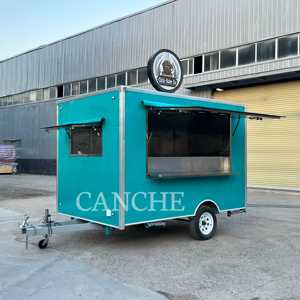 รถเข็นอาหารขนาดเล็กแบบพกพา | สีสันสดใสและจัดเป็นอย่างดีพร้อมอุปกรณ์ครัวแบบกำหนดเองและตัวเลือกอ่างล้างจาน - Product Image 1