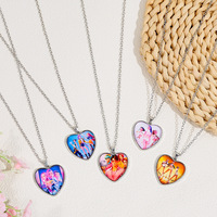 Collier pendentif cœur K-Pop en gros, bijou mode charm, cadeau femme fille, colliers pendentifs tendance