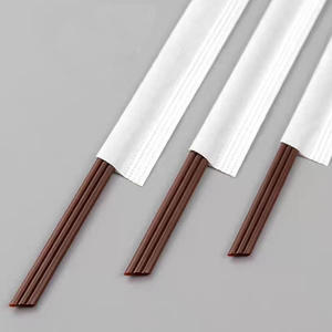 L230mm Drei-Loch-Kaffee-Trinkhalme, einzeln verpackt, braune Rührstäbchen, hitzebeständige Stäbchen, Getränkehalme - Product Image 2