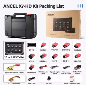 เครื่องมือ Ancel X7 HD รุ่นใหม่ล่าสุดปี 2025 สำหรับรถบรรทุกหนัก ระบบโค้ดดิ้งรีเซ็ตอัตโนมัติ X7 HD Ancel X7 HD X7 HD - Product Image 6