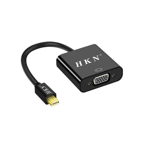 Mini DisplayPort to VGA Adapter, Mini DP to VGA Converter Gold-Plated Cord Plastic Shell Compatible for MacBook Pro