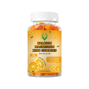 Factory Custom Minerals Gummy Candy Support Digestive System Calcium Magnesium Zinc Gummies with Vitamin D3 K2 Boost Energy - Product Image 1