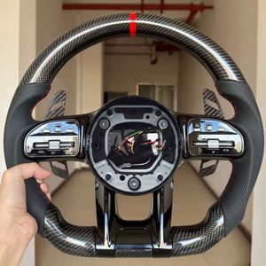 Volante in fibra di carbonio direttamente dalla fabbrica per <span class=keywords><strong>Mercedes</strong></span> Benz W204 W205 W167 W213 W222 W207 W212 AMG Classe <span class=keywords><strong>A</strong></span>/B/C/E/GLS/GLA - Product Image 1