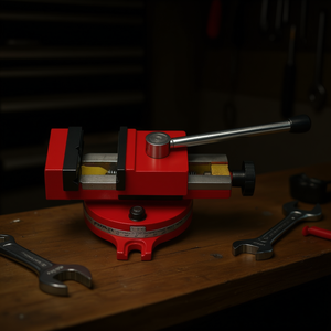 Étau de perçage à serrage rapide Fervi, base pivotante de 4 pouces, étau d'établi pour le travail des métaux - Product Image 3