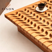 Meubles de maison modernes, table basse carrée en bois, design créatif, meubles de salon, table basse