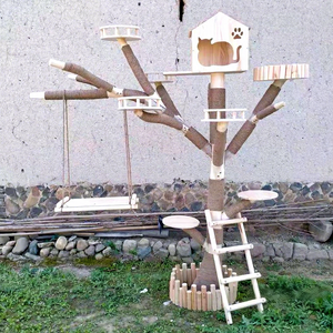 Yuchain, l'albero per <span class=keywords><strong>gatti</strong></span> in legno di lusso più venduto, resistente ed ecologico, facile da montare per <span class=keywords><strong>gatti</strong></span> da interno, per arrampicarsi, grattare e giocare - Product Image 1