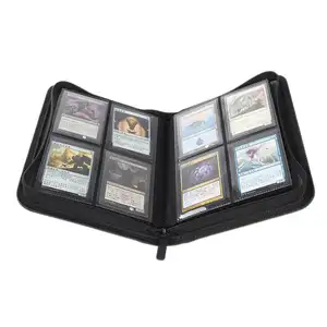 Коллекционер карт с 4 карманами из полиуретана с застежкой-молнией, готовый к отправке фотоальбом 2022