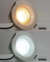 Benory 24V LED Downlight DALI2 DT8 Blanc Tunable 2000-6000K Spot Encastré Plafond Loxone PWM KNX Tuya RGBW DALI CCT Downlights