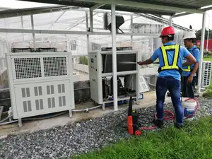 ขายร้อน5HP 5Ton 15kw อากาศเย็นพิมพ์ Hydroponic น้ำเย็น