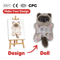 Peaux d'animaux en peluche vides personnalisables, à rembourrer soi-même, avec doublure en maille, pour anniversaire, DIY, couverture vierge, logo personnalisé, taille bébé, modèle Sloth