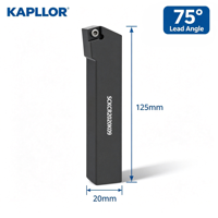 Porte-outil CNC pour tournage carré, outil de tournage pour tour, face d'extrémité à 75 degrés SCKCR1616M09, type à vis, personnalisable OEM