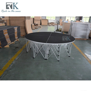 Quarter Round <b>Stage</b> <b>Platform</b> Black Non-slip Industrial Aluminum Riser <b>Stage</b> - Product Image 3