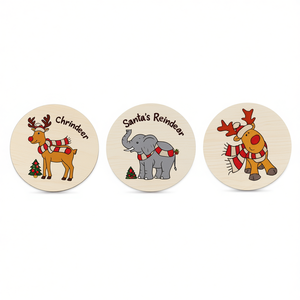 Ensemble d'artisanat en bambou et bois, 65 pièces, plaques de formes mixtes non finies pour projets décoratifs artisanaux DIY - Product Image 1