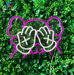 Custom Crystal LED Neon <b>Light</b> Sign Tiger Happy Birthday <b>Angel</b> Wings Designs-Free Design Logo 3500K Warm White 3-Year Warranty - Product Image 2