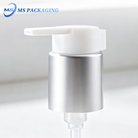Pulvérisateur à pompe en aluminium argenté 24mm 28mm avec clip en plastique traitement de verrouillage gauche droite pour bouteilles bocaux d'eau pour l'emballage