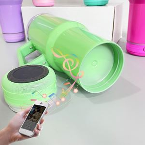 Gobelets isothermes à double paroi en acier inoxydable pour sublimation, 40 oz, avec haut-parleur et lecteur de musique intelligent sans fil - Product Image 2