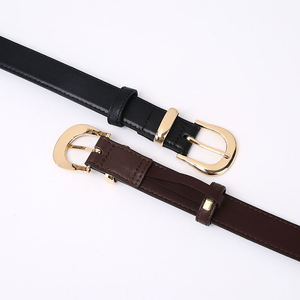 Cinturón de Cuero Vacuno Marrón para Mujer, 2.8cm de Ancho, Hebilla Dorada Vintage, Resistente al Agua, Ajustable de 100-110cm de Largo, para Jeans - Product Image 6