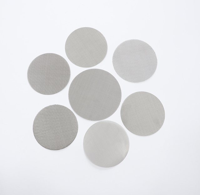 304 316 Stainless Steel Mesh Round Disc Plastic Extruded High-precision Filter Mesh Screen Sheet
