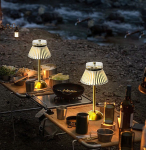 Moderne minimalist ische wiederauf ladbare USB-Lade-LED-Metall tisch lampe Nachttisch-und Schreibtisch leuchten mit Batteries trom versorgung - Product Image 2