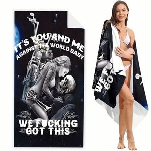Toallas de Playa de Microfibra al por Mayor, Personalizadas con Diseño de Jack Skellington de Halloween, Impresión de Pesadilla Antes de Navidad - Product Image 2