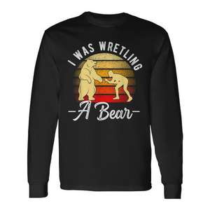 Camiseta de manga larga de lucha libre con mensaje 'Mejorarte pronto, recuperación de brazo o pierna rota', producto promocional - Product Image 1