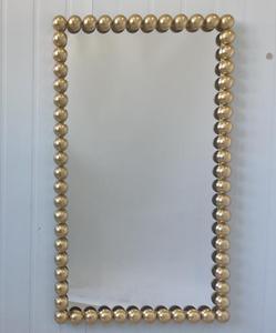 SWT Contemporary Decorative Wall <strong>Mirror</strong> with Round Metal Ball Shape Glass Material Gold <strong>Frame</strong> 4mm <strong>Silver</strong> <strong>Mirror</strong> - Product Image 6