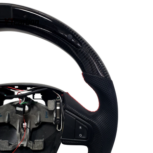 Volant de course personnalisé en fibre de carbone véritable YTcarbon pour <span class=keywords><strong>Megane</strong></span> <span class=keywords><strong>CC</strong></span> <span class=keywords><strong>GT</strong></span> RS MK3 08-16, accessoires intérieurs de voiture, pièces automobiles - Product Image 2