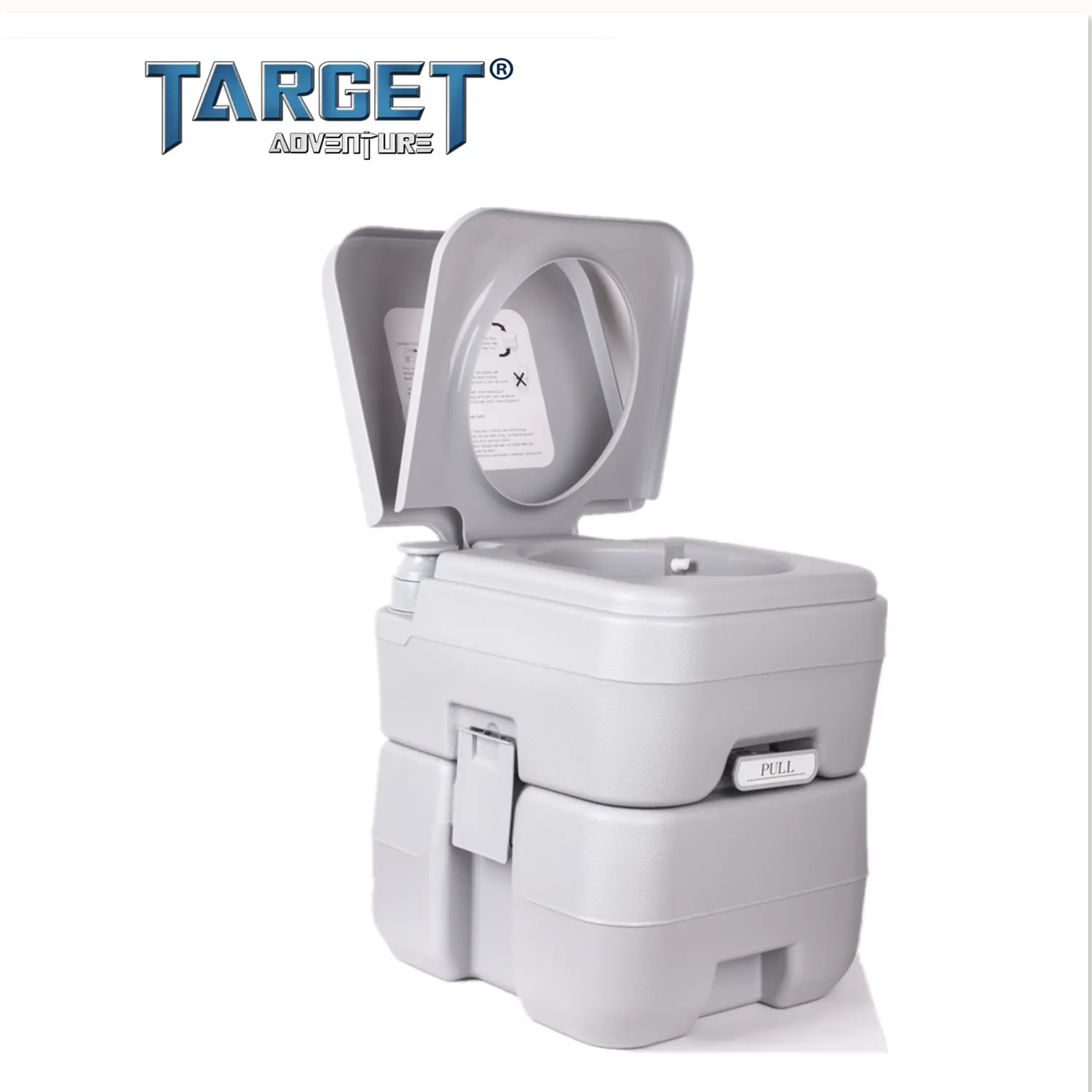 Toilette portable amovible de 20l, pour personnes âgées, pratique, avec pompe suspendue