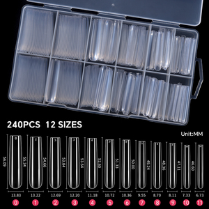 240 faux ongles français extra longs en ABS à presser, pour manucure et extension d'ongles artificiels - Product Image 5