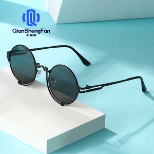 Nuevas Gafas de Sol Punk para Mujer, con Protección UV400, Diseño Retro de Metal, Estilo Europeo Americano, Venta al Por Mayor - Product Image 1