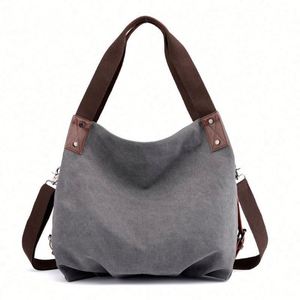 Bolso de Lona de Moda, Bolso Bandolera, Bolso de Mensajero, Bolso Tote Informal para Mujer - Product Image 2