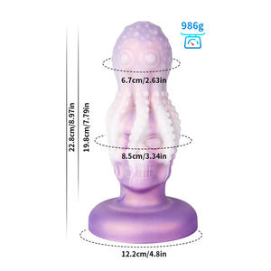 Plug Anal en Forma de Calavera de Pulpo, Expansor Anal Externo para Hombres y Mujeres, Juguete de Estimulación Anal para Adultos, Juguetes de Placer Anal - Product Image 6