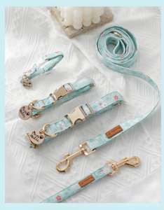 XS Luxury Custom Cotton <b>Dog</b> <b>Collar</b> Personalized Fashion Print Durable & Comfortable Adjustable OEM ODM Wholesale Soft & <b>Light</b> - Product Image 5