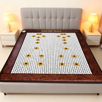 Matelas de massage corporel premium personnalisable pierre de jade épaissie confortable avec application de chaleur chauffante au laser pour la taille et le cou