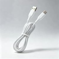 Câble Micro USB V8 en cuivre pur TPE 1M pour Android, charge rapide et synchronisation des données