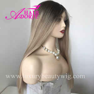 LB100 Garantía Kosher Peluca Fábrica China Virgen Europea Cabello humano crudo Rubio Swiss Lace Front Peluca judía - Product Image 3