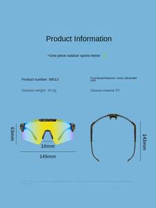 <span class=keywords><strong>2026</strong></span> Trend Ürün Özel Tasarım Koşu Spor Güneş Gözlüğü Erkekler İçin Bisiklet Sürüşü Entegre Renkli Bisiklet Renkli Spor Gözlükleri - Product Image 4