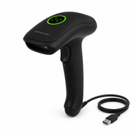 Lecteur de codes-barres 2D filaire 480x640 CMOS USB, lecteur de codes d'écran 1cm-280cm IP42 Noir Blanc Vente au détail X-36169 4 Mil