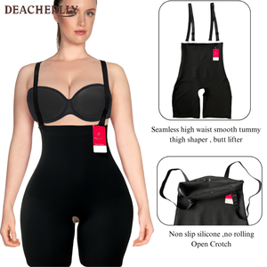 Culottes gainantes sans couture à taille haute, shorts gainants à entrejambe ouvert, contrôle du ventre, taille et cuisses, rehausseur de fesses - Product Image 1