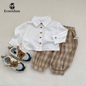 Ecoenfam Nouvelle Collection Printemps Chemises et Manteaux pour Enfants, Hauts à Manches Longues pour Garçons, Vestes Tendance pour Bébés Filles - Product Image 4