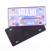 Fabrication de plaques souvenir personnalisées avec logo de pays ou de ville, plaques d'immatriculation de voiture, aimants de réfrigérateur