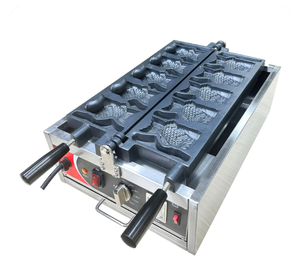 Nouvelle conception de machine à Taiyaki, machine à gâteaux coréens, machine à gaufres à la crème glacée en forme de poisson à bouche ouverte - Product Image 2