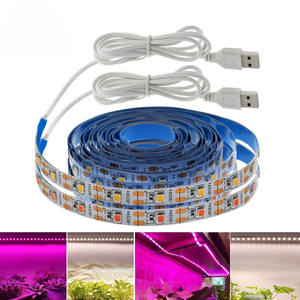 Fita de Luz <span class=keywords><strong>LED</strong></span> para Plantas, Espectro Completo, USB, Luz Simulada para Crescimento de Plantas, Luz Suplementar para Mudas Verdes - Product Image 1