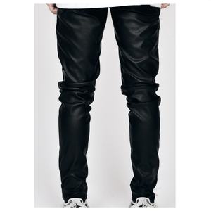 กางเกงยีนส์ทรงสลิมฟิตผู้ชายสไตล์วินเทจจากผู้ผลิต OEM ผ้าเดนิมเคลือบแว็กซ์คุณภาพดี ผ้าฝ้าย ทรงตรง สวมใส่สบาย - Product Image 2