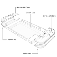 Boîtier transparent en plastique souple pour manette de console de jeu pour Nintendo Switch NS Accessoires