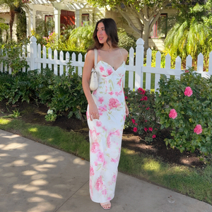 Vestido Maxi Floral Halter para Mujer, Estilo Vacacional, Nuevo, Espalda Descubierta, Sin Mangas, Ecológico, Chic, para Fiestas y Reuniones - Product Image 2