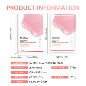 Masque rose anti-âge à l'ADN de saumon PDRN, marque privée, nourrissant et hydratant, améliore l'élasticité et la texture de la peau, masque visage OEM - Product Image 6